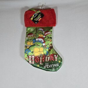 Teenage Mutant Ninja Turtles Nickelodeon Christmas Kids SILKY Stocking NEW NWT